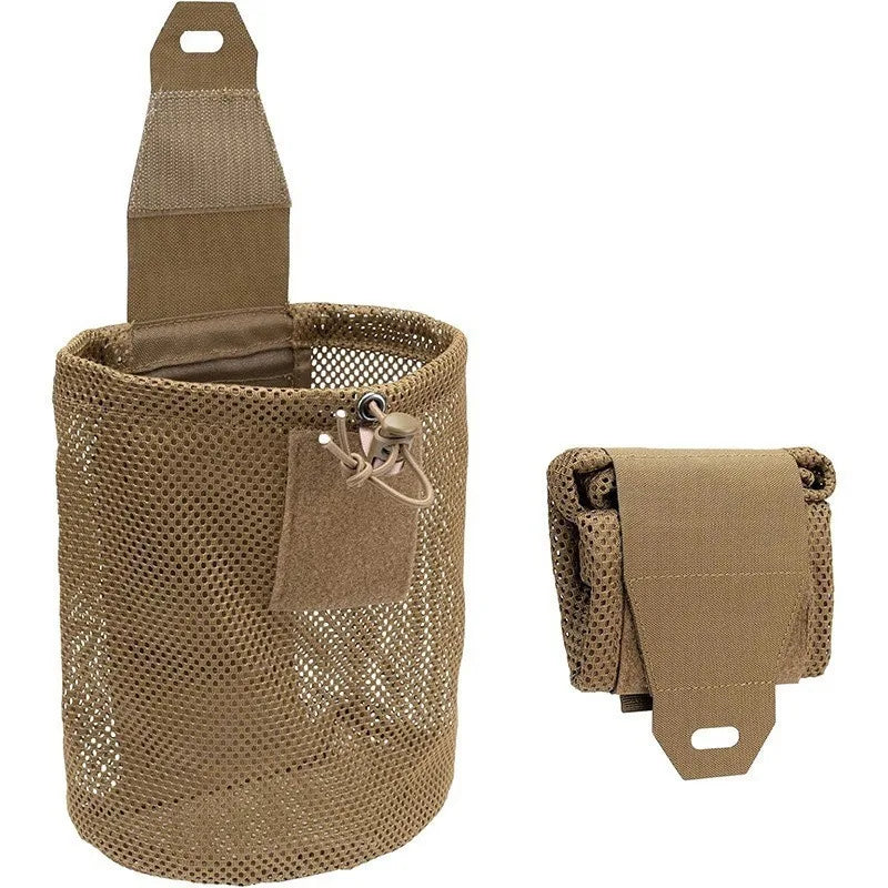 Nylon New Roll-Up Mesh Dump Pouch Magazine Storage Mini Foldable Net Pocket EDC Tactical Outdoor Sport Camping Hunting