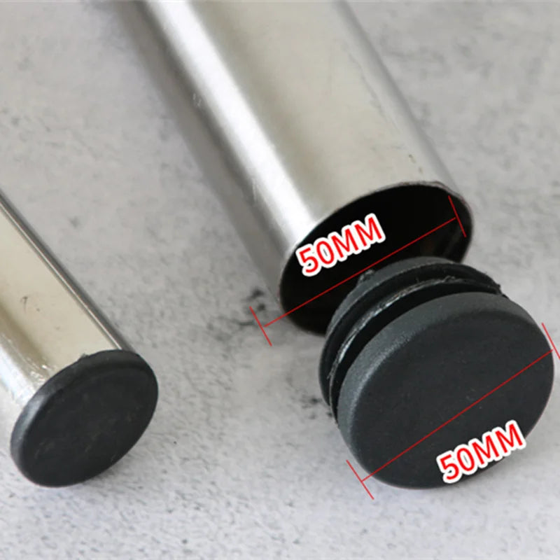2/4/8pcs Round Plastic Black Blanking End Cap Caps Tube Pipe Inserts Plug Bung 12mm 14 16 18 - 60mm