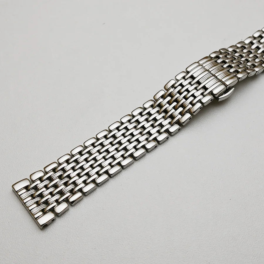 Stainless Steel Watch Band Strap 18mm 20mm 22mm Silver Gold Polished Mens Luxury Replacement Metal Watchband Bracelet for Tissot