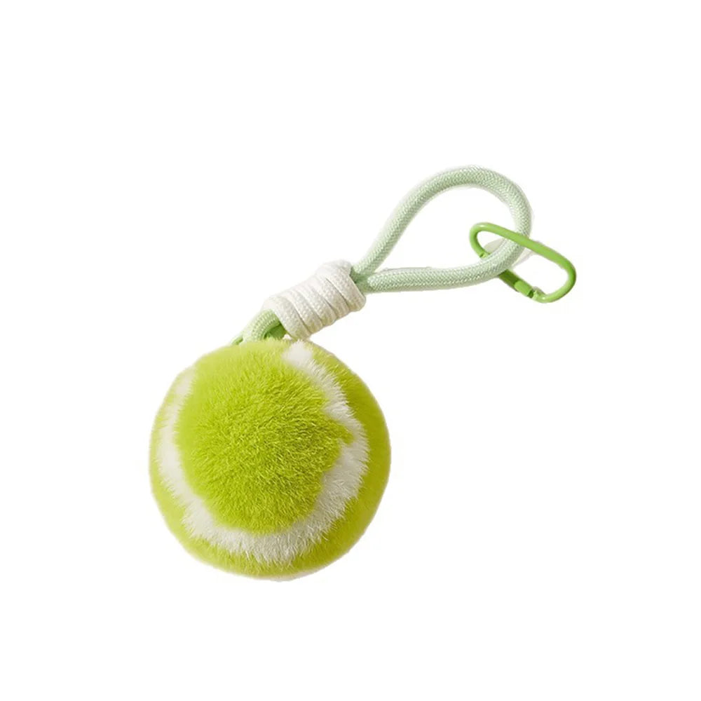 New Trend Tennis Keychain Sport Style Plush Ball Pendant Car Hanging Piece Chic Bag Charm Accessories Gift A388