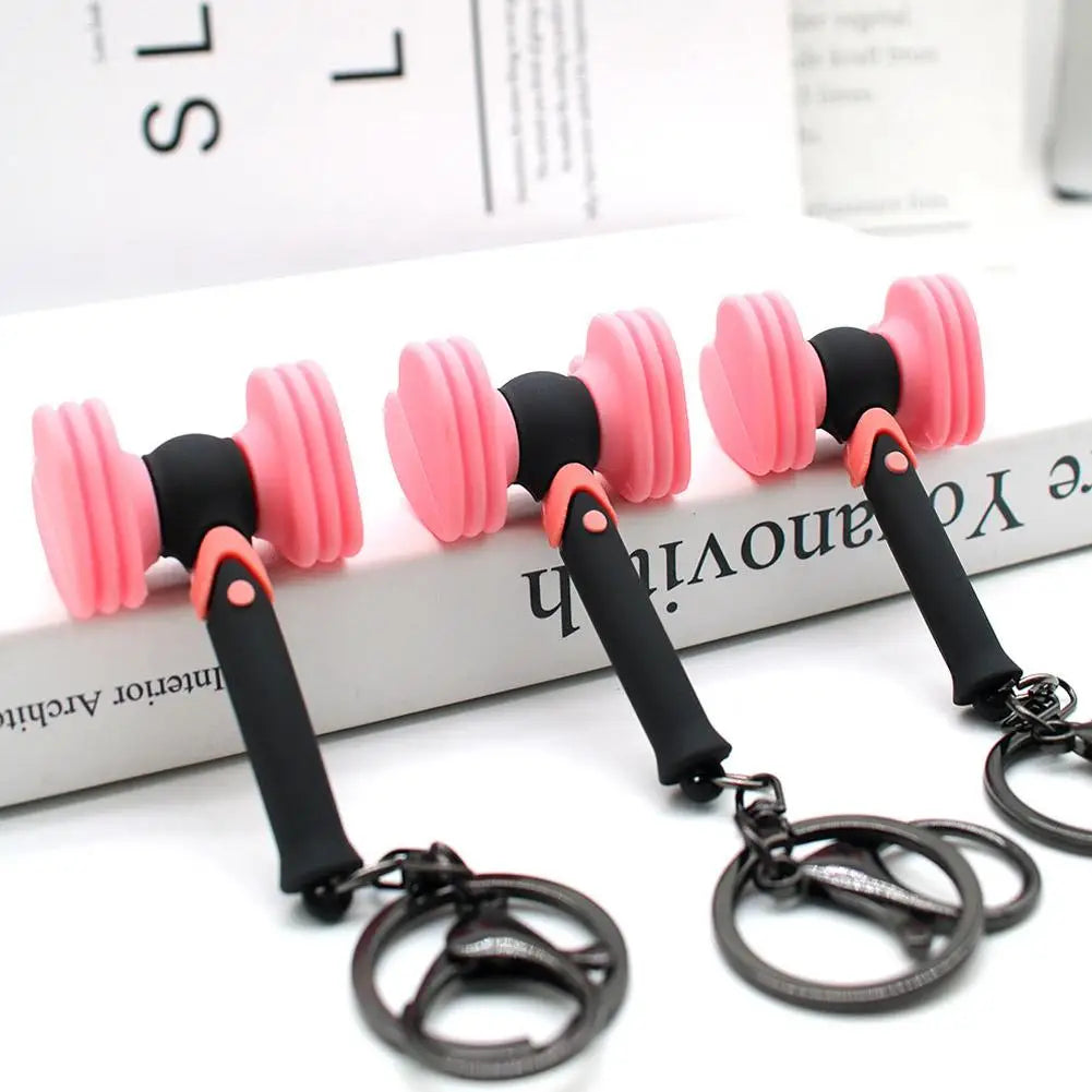 Bp Fan Support Stick Keychain Kpop Popular Girl Group Love Hammer Keychain Girl Group Star Concert Black Fan Support Stick Gifts