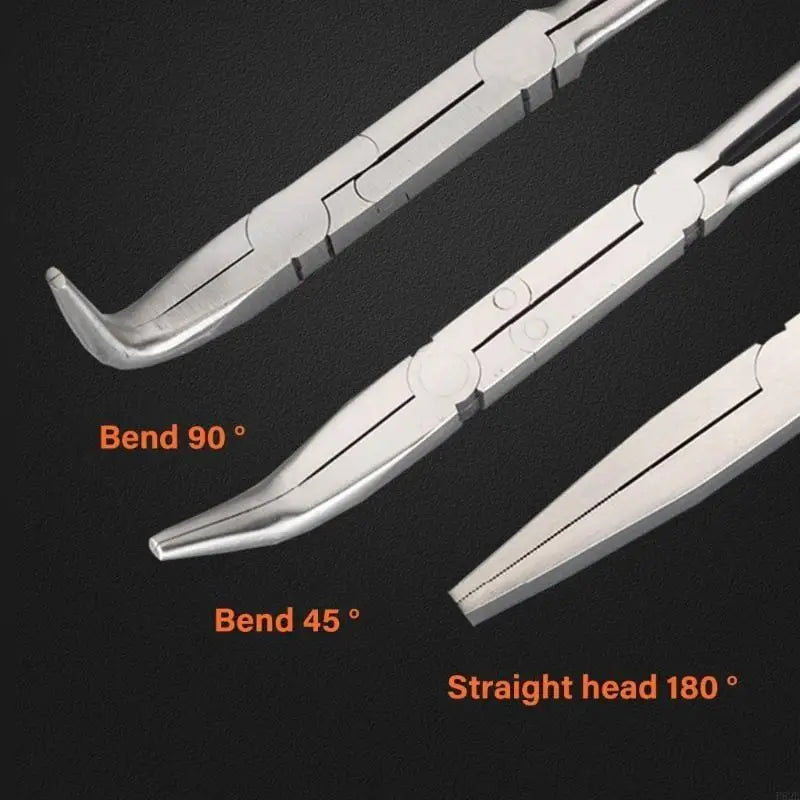 P82E Double Joint Long Handle Plier High Carbon Steel Multifunctional Double Joint Pliers for Homes Garage Outdoor Use