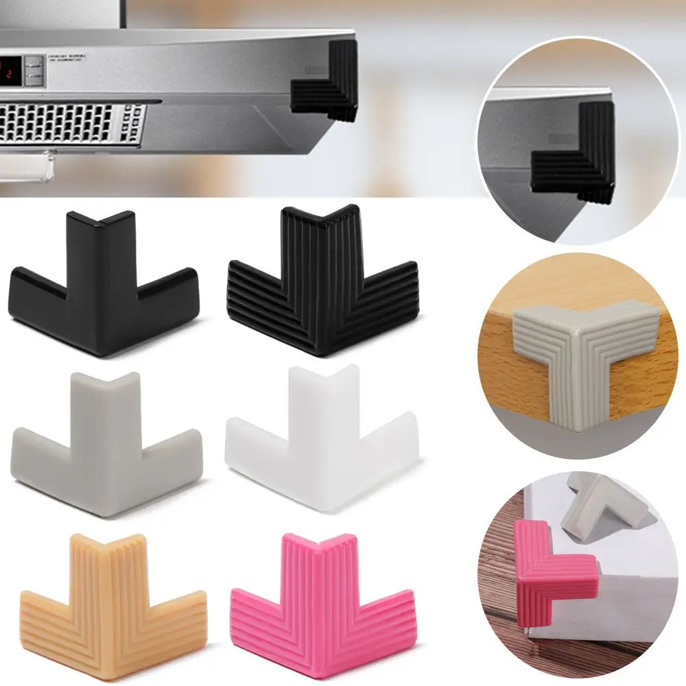 4PCS Soft Desk Safety Anticollision Strip Corner Guards Table Corner Protector Edge Protection
