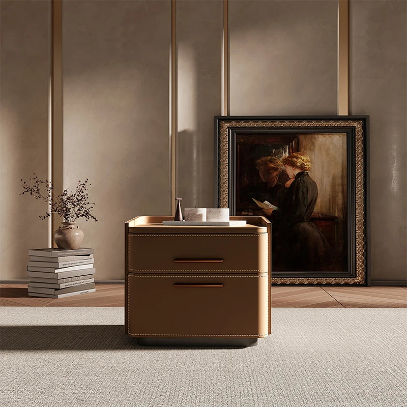 Luxury Storage Nightstand Aesthetic Simple Drawer Italian Bedside Table Trendy Nordic Mesitas De Noche Bedroom Furniture