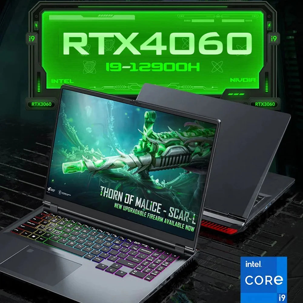 CRELANDER Laptop Gamer 16 Inch Intel Core i9 Processor 2.5k IPS Screen 165Hz RTX 4080  RAM 64GB 4TB SSD Notebook Gaming Laptop