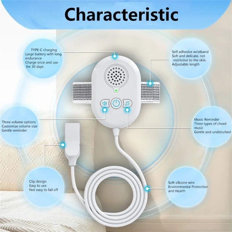 Rechargeable Bed Wetting Alert for Children Effective Night Training Alarm with Sound & Vibration Alerts