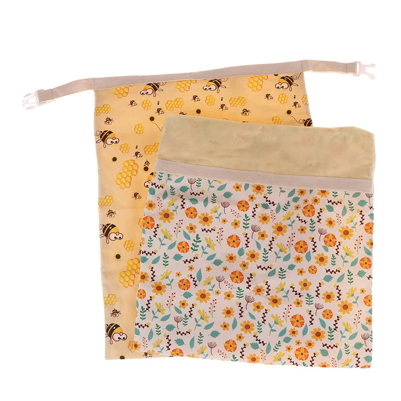 1Pcs Reusable Beeswax Food Wrap Bag Linen Cotton Bread Storage Bag Food Grade Eco Friendly Sandwich Pouch