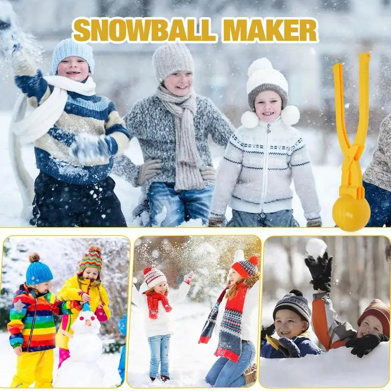 Winter Snow Ball Maker Mold Creative Ergonomic Snow Shovel Durable Snow Sand Ball Mold For Boys Girls Adults Random Color