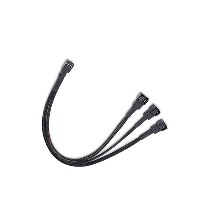 10.5 Inch 3 Way 4 Pin PWM Fan Splitter Cable For Computer ATX Case Cooling Fan