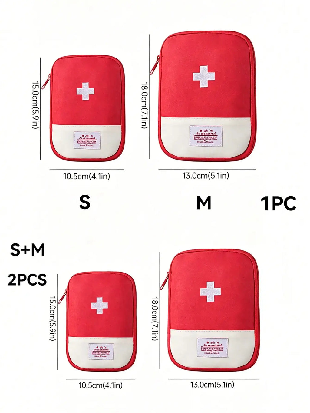 1/2PCS Portable Travel Medical Bag Medicine Storage Organizer for Outgoing Trips