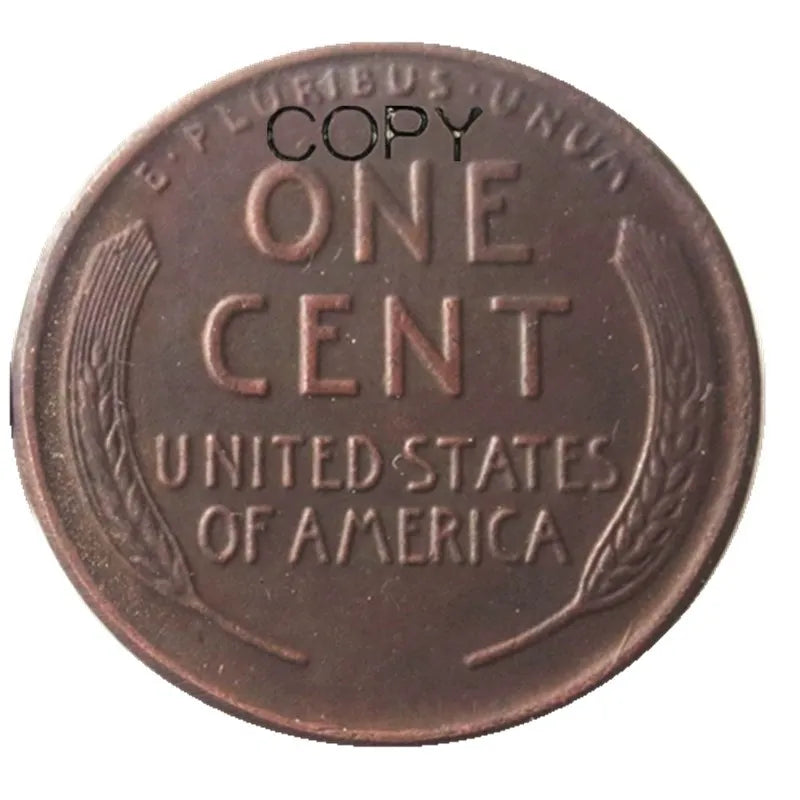 US 1909-P/S/VDB/SVDB One Cent Copper Copy Decorate Coin