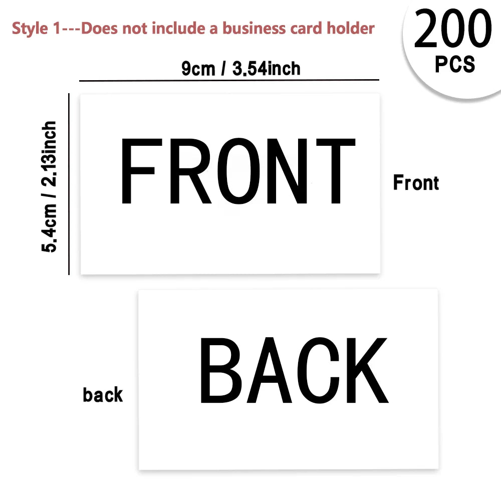 200pcs, Custom Business Cards/Cards, Desktop Business Cards, Thank You Cards, Matte Film Surface