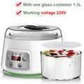 DMWD Mini Electric Yogurt Maker Automatic Leben Enzyme Fermenter Yoghurt Glass Container Cups Natto Rice Wine Fermenting Machine