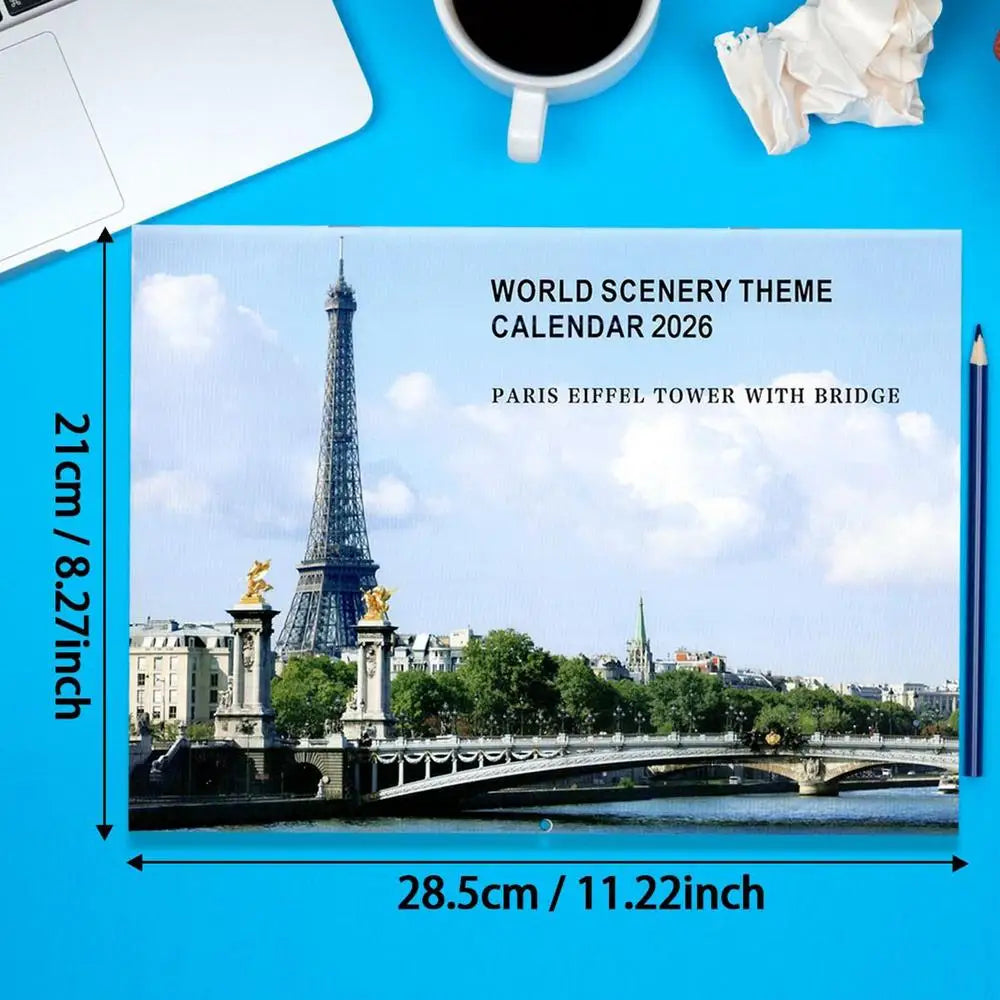 Beautiful Landscape Monthly Wall Calendar 2026 2026 Landscape Calendar Schedule Appointment Organizer Planner for Home Office