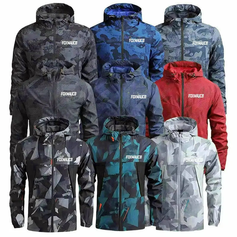 FOXMAUCB 2026 New Men's Motocross Bicycle Hiking Jacket Windbreaker Quick Dry Outdoor Racing Mountain Bike Rompevientos Ciclismo