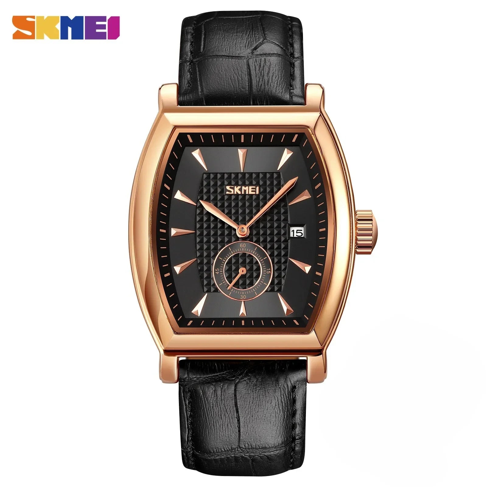 SKMEI 9306 Business Quartz Mens Watches Luxury Leather Date Calendar Waterproof Sport Men Wristwatches Clock Relogio Masculino