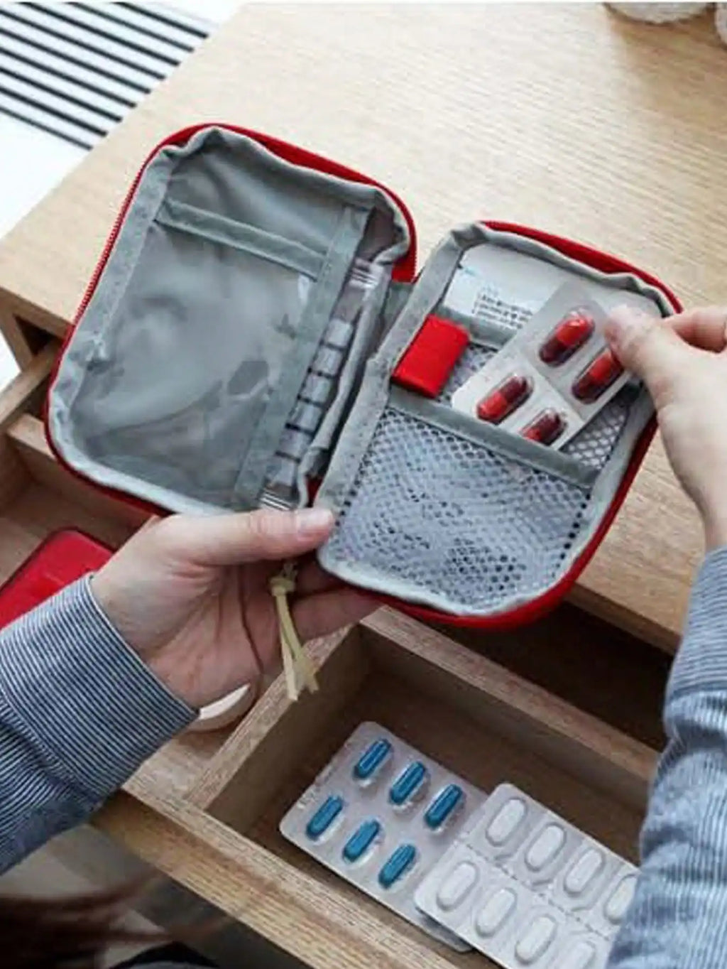 1/2PCS Portable Travel Medical Bag Medicine Storage Organizer for Outgoing Trips