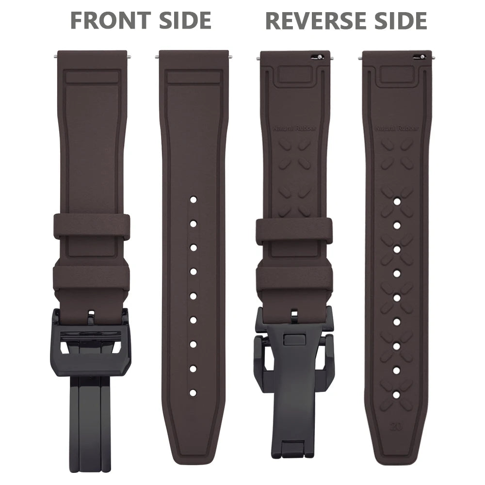 FKM Rubber Strap for IWC Big Pilot Mark Portugieser TOP GUN 20mm21mm 22mm Quick Release Strap Diving Sport Butterfly Buckle Band