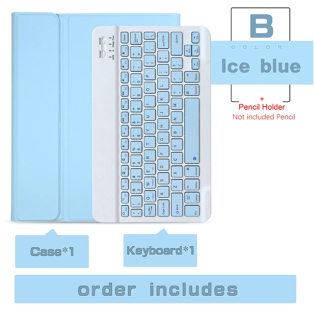 Keyboard Wireless Mouse Magic For iPad Pro 13 11 Case M5 M4 2026 M3 Air 13 11 5 4 10.2 9 8 7 Generation Case Bluetooth Keyboard