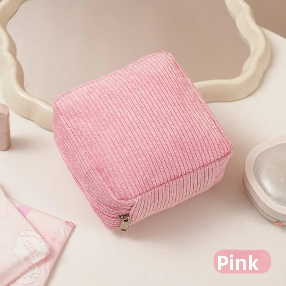 Large Capacity Sanitary Pads Bag Cosmetics Lipstick Storage Bag Cosmetic Bag Multipurpose Mini Data Cables Organizer Travel