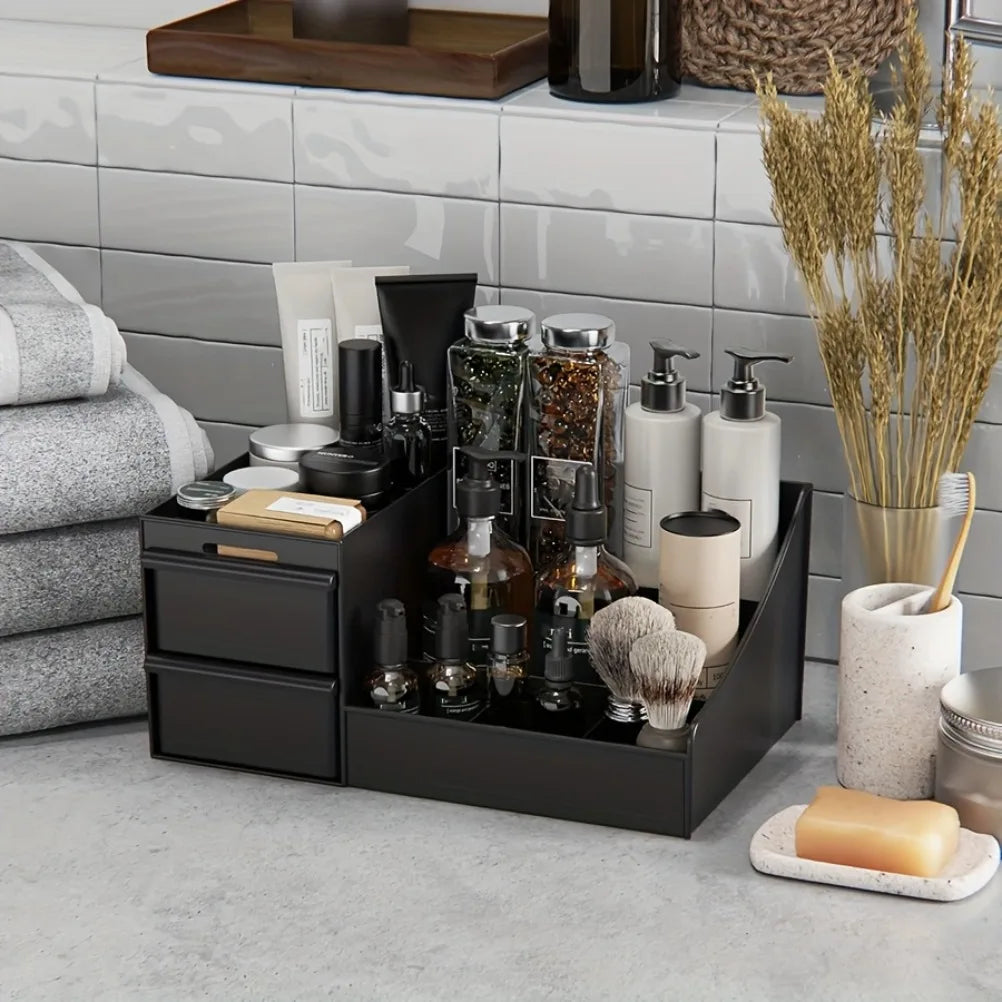Men's Plastic Countertop Storage Box Multi-layer Organizer Boxes Storage Rack for Perfume Skin Care Products Skincare Display