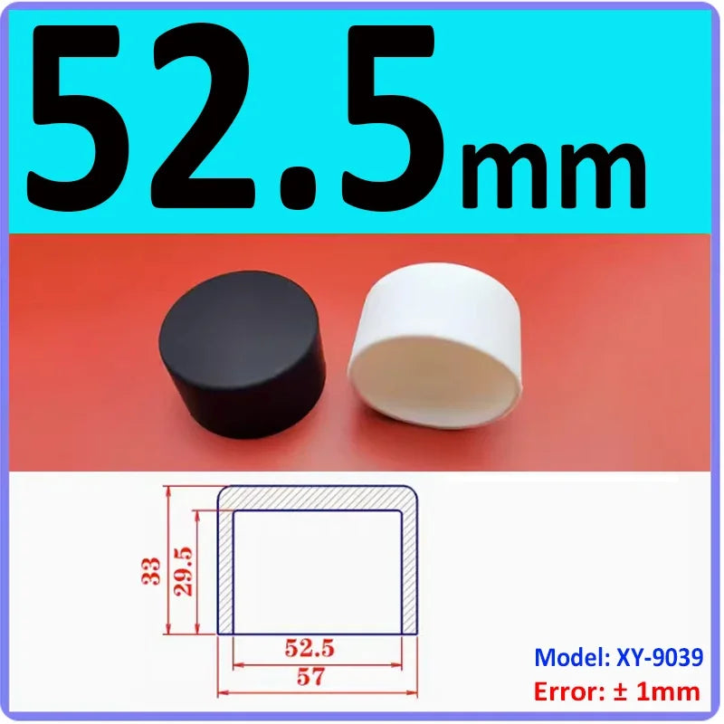  White Silicone rubber cover round steel pipe sleeve end protective cap anti-collision and high temperature resistant 3~68.5mm
