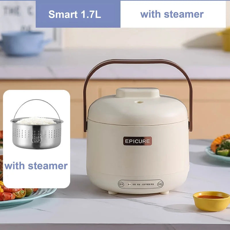 1.7L Smart Low-sugar Rice Cooker Home Rice Soup Separation Rice Cooker Multi-function Electric Cooker Non-stick Auto Keep Warm