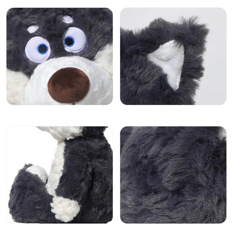 40cm Cute Gray Wolf Plush Toy Stuffed Animal Wolf Super Soft Plushie Doll Gift for Kids