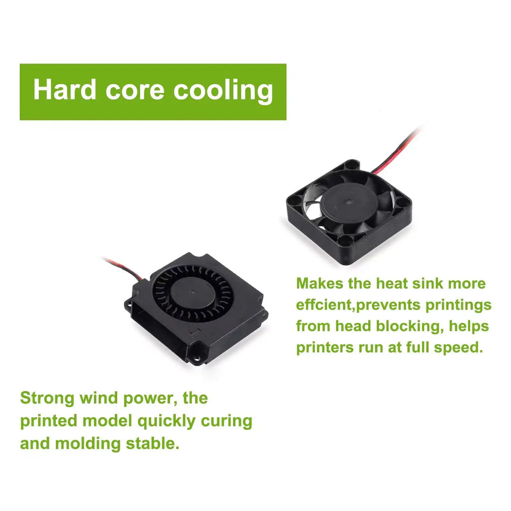 Creality Original 4010 Fans DC 24V Extruder Hot End Fan and DC 24V Turbo Fan for Creality Ender 3/Ender 3 Pro /Ender 5 3D Printe