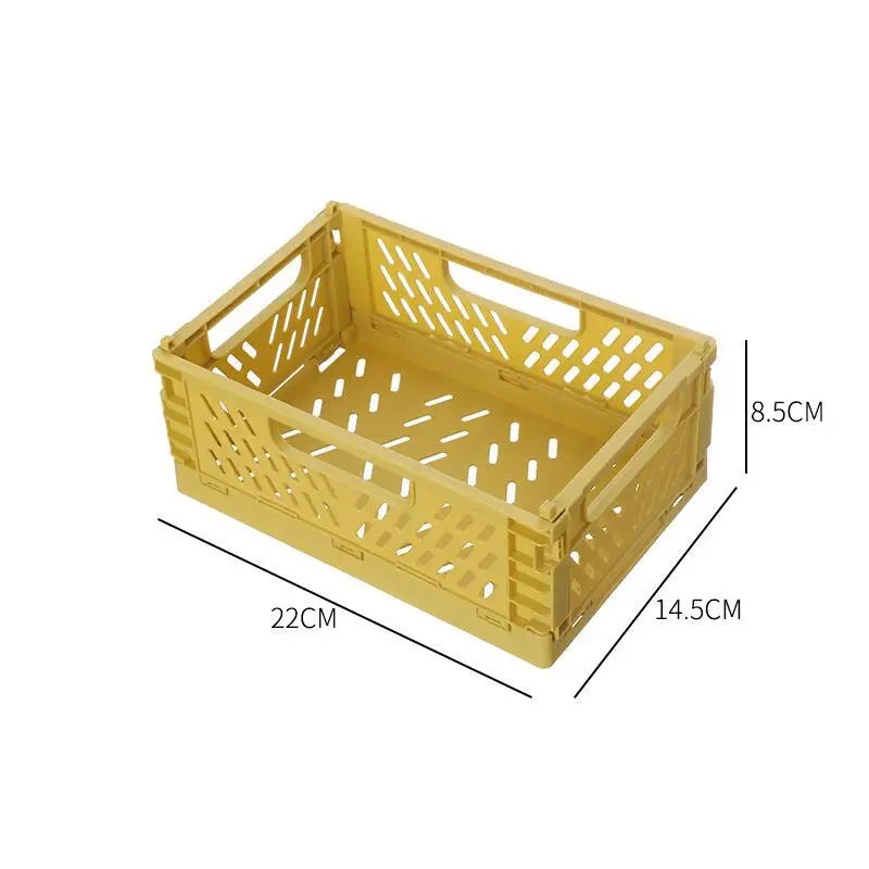 Foldable Storage Basket Wardrobe Organizer Box Kitchen Bathroom Accessories Gadgets For Clothes Toy Spices Condiments Vegetables
