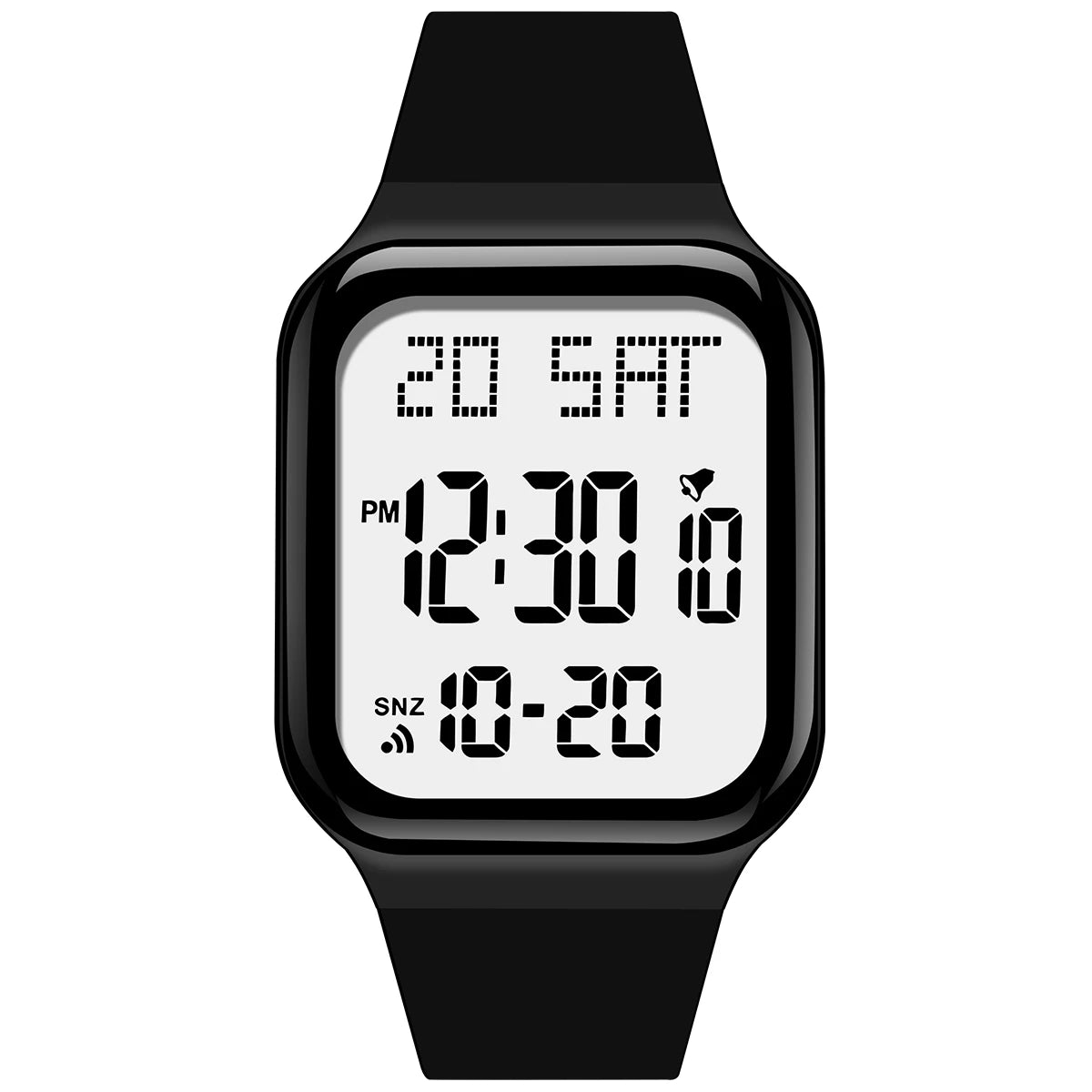 High School Student Men's Sports Watch Multifunctional Waterproof Alarm Watch LED Digital Electronic Watch Couple Watch