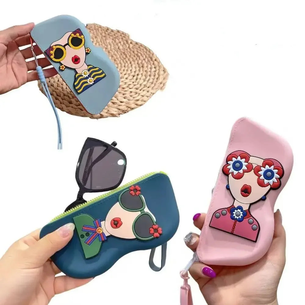 Silicone Glasses Bag, Small Item Bag, Waterproof Glasses Box, Cosmetics Coin Bag, Dustproof Multifunctional Storage Bag