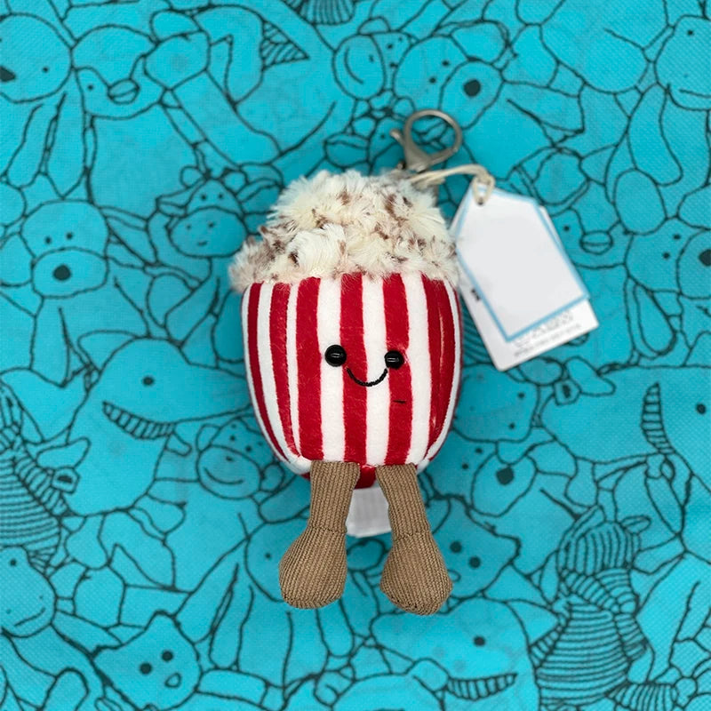 Muffin Plush Toy, Mini Cherry Charm, Jellyfish Plush Toy, Watermelon, Sunflower, JC Sour Pickle Bag Charm