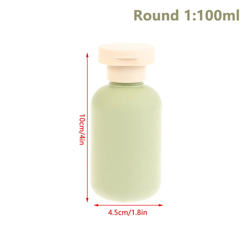 100ML-500ML Foaming Soap Dispensers Refillable Bottles Flip Lotion Bottles Avocado Green Plastic Shampoo Shower Gel