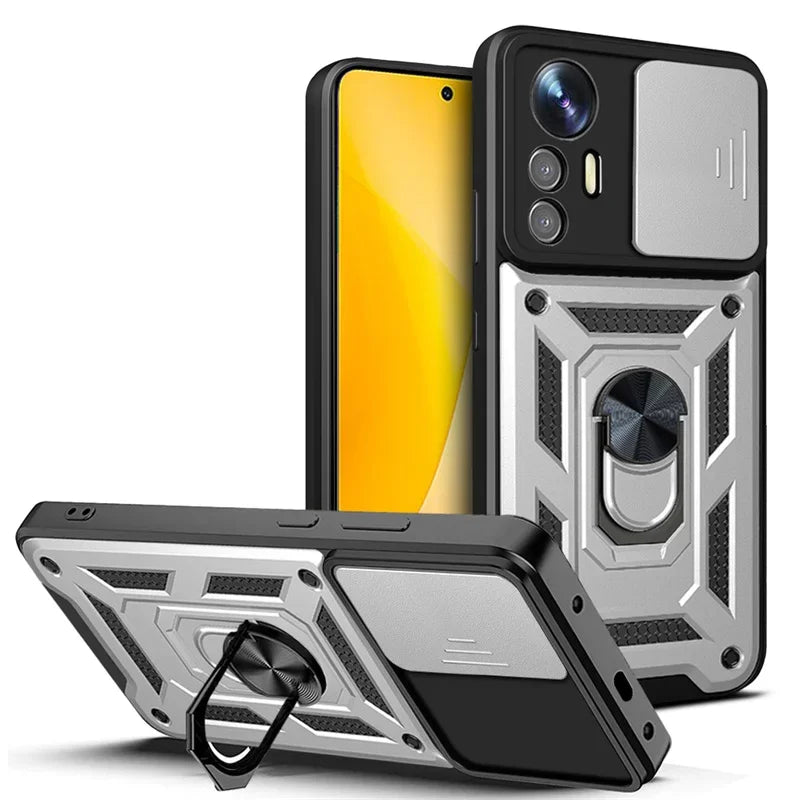 Military Grade Armor Case For Mi Xiaomi 17 15 14 Ultra Pro 13T 13 Lite Max 5G Phone Magnetic Holder Ring Stand Protect Cover