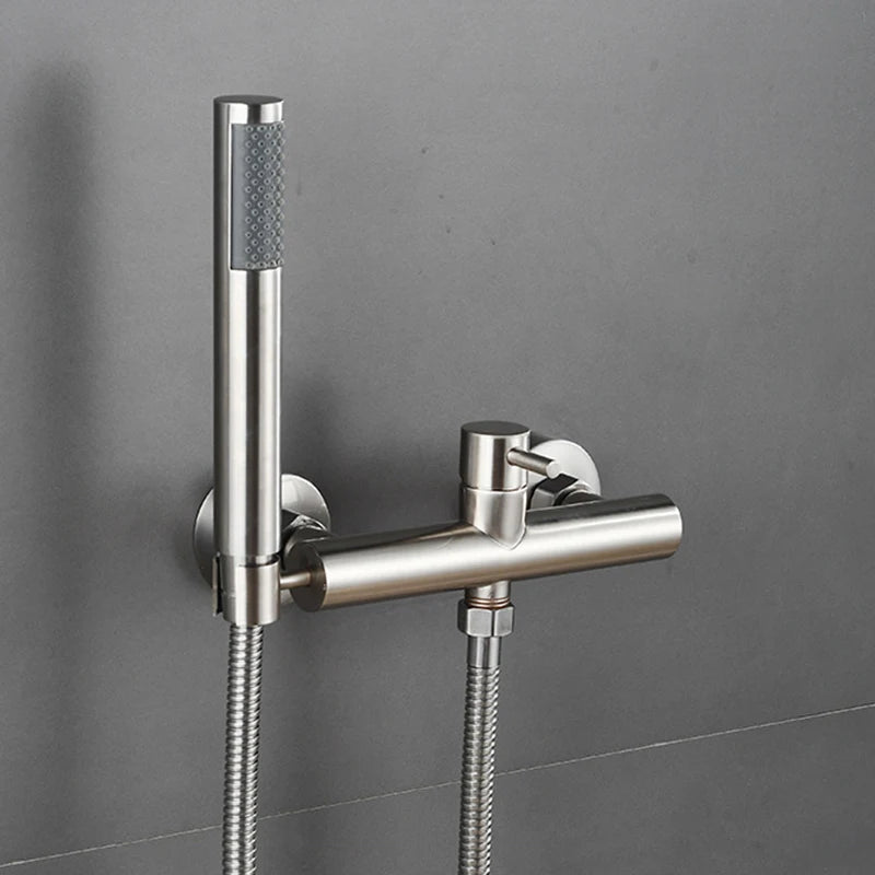 Rose Gold Bathroom Shower Faucet Set Wall Mounted Brush Gold Shower Faucet Black Bathroom Cold And Hot Bath And Shower Mixer Tap