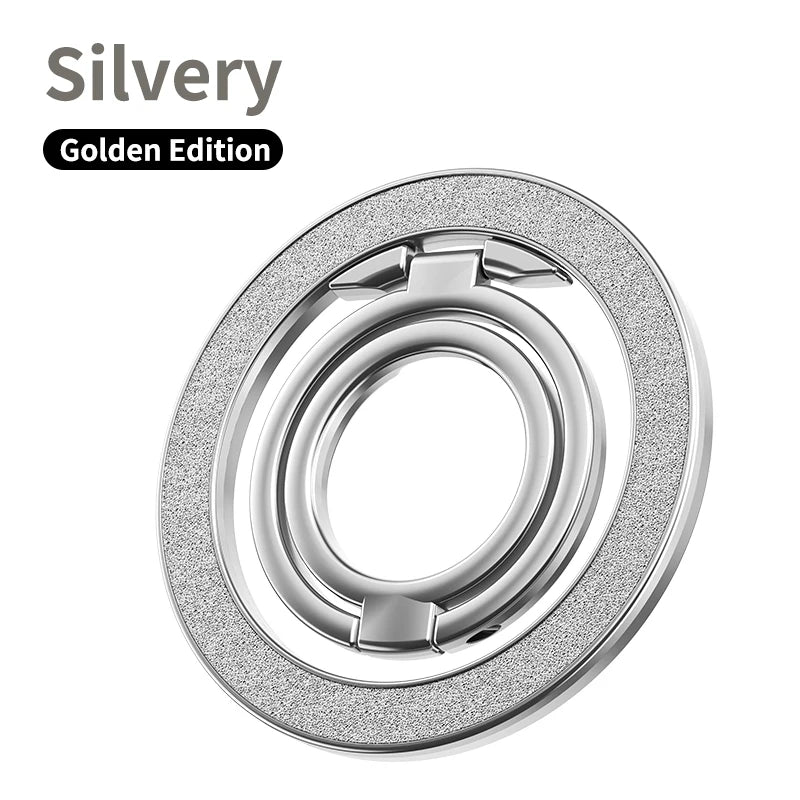 Mobile Phone Strong Magnetic Holder for Magsafe Double-sided Magnet Stand Portable Folding Ring Bracket for Xiaomi iPhone 14 15