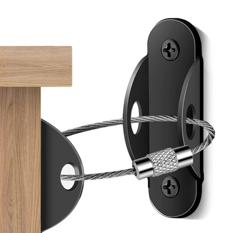 11UC 2pcs/set Straps for Furniture Dresser Wall Safety Anchors Furniture Safety Straps Wall Straps Simple Installs