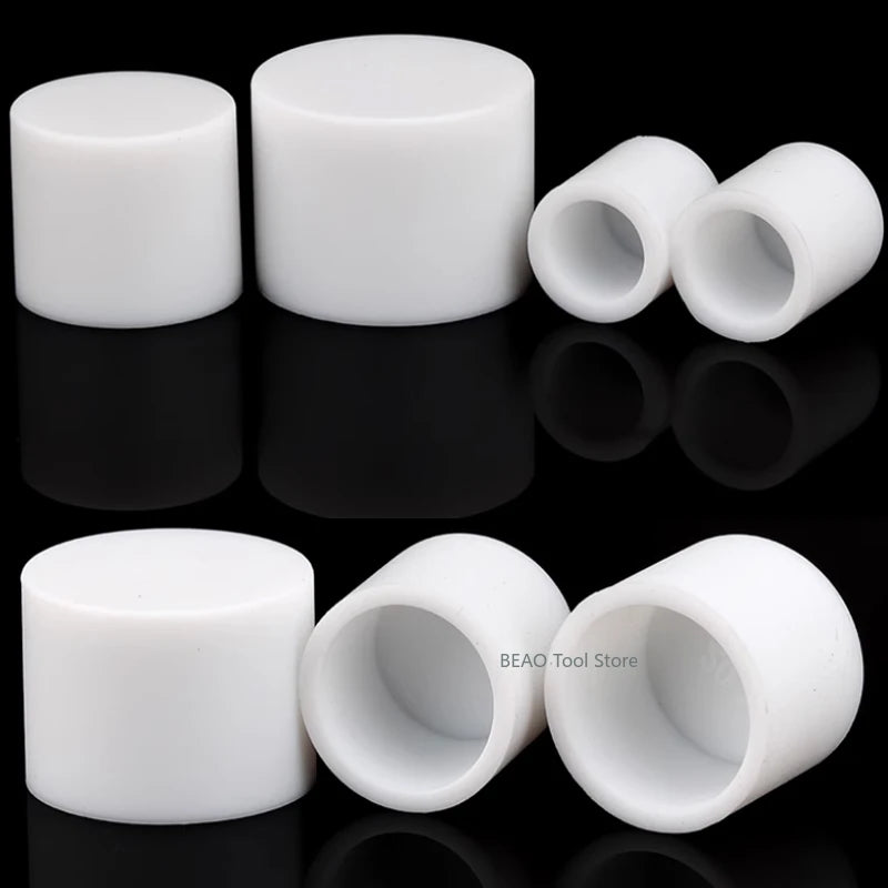  White Silicone rubber cover round steel pipe sleeve end protective cap anti-collision and high temperature resistant 3~68.5mm