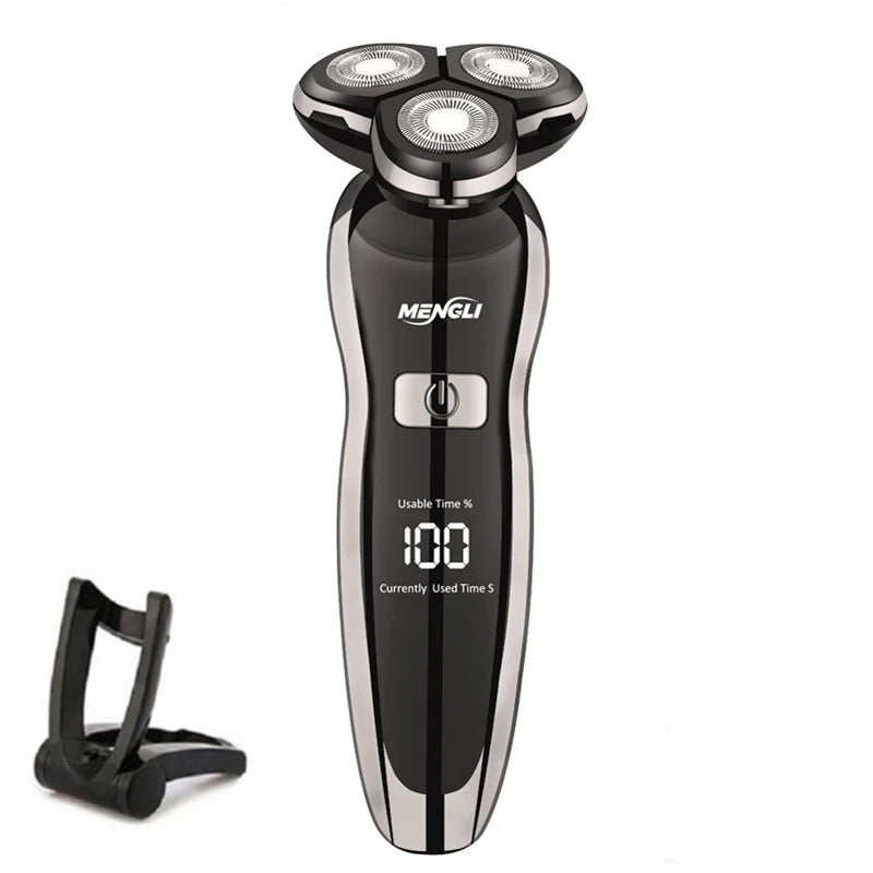 ZOZEN Men Electric Shaver Rechargeable Electric Razor Hair Cutting Shaving Machine Clipper Beard Trimmer Washable Wet-Dry Use