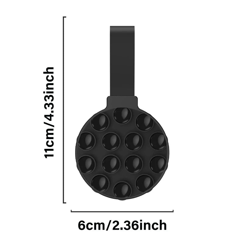 Universal Phone Magnetic Holder for iPhone 17-12 Suction Cup Mount with Metal Plate Portable the Wall Magnet Stand for Magsafe