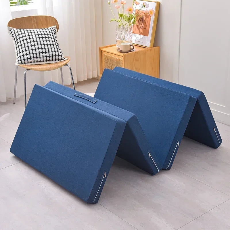 Simple Folding Mattress Foam Mat Tatami Yoga Pad Office Lunch Break Single Bed Furniture Foldable Sponge Mattresses