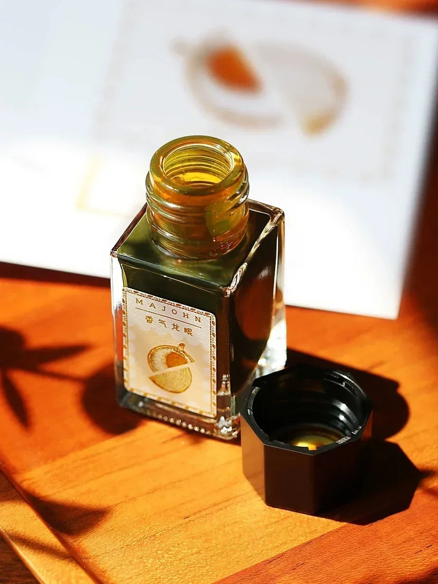 MAJOHN 20ml Shanghai Themed Glitter Ink for Fountain Pen Dip Pen Sketching Art Golden Particles Stationery School Supplies