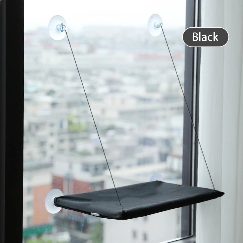 20KG Capacity Hanging Cat Hammock Bed with Sunny Window Seat for Large Cats Comfortable Climbing Frame Pet Accessories