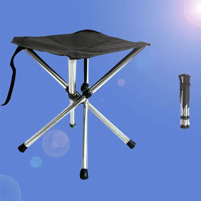 Compact and Lightweight Camping Stool, Portable Folding Stool, Outdoor Hiking, Fishing with Carry Bag, Small and Large