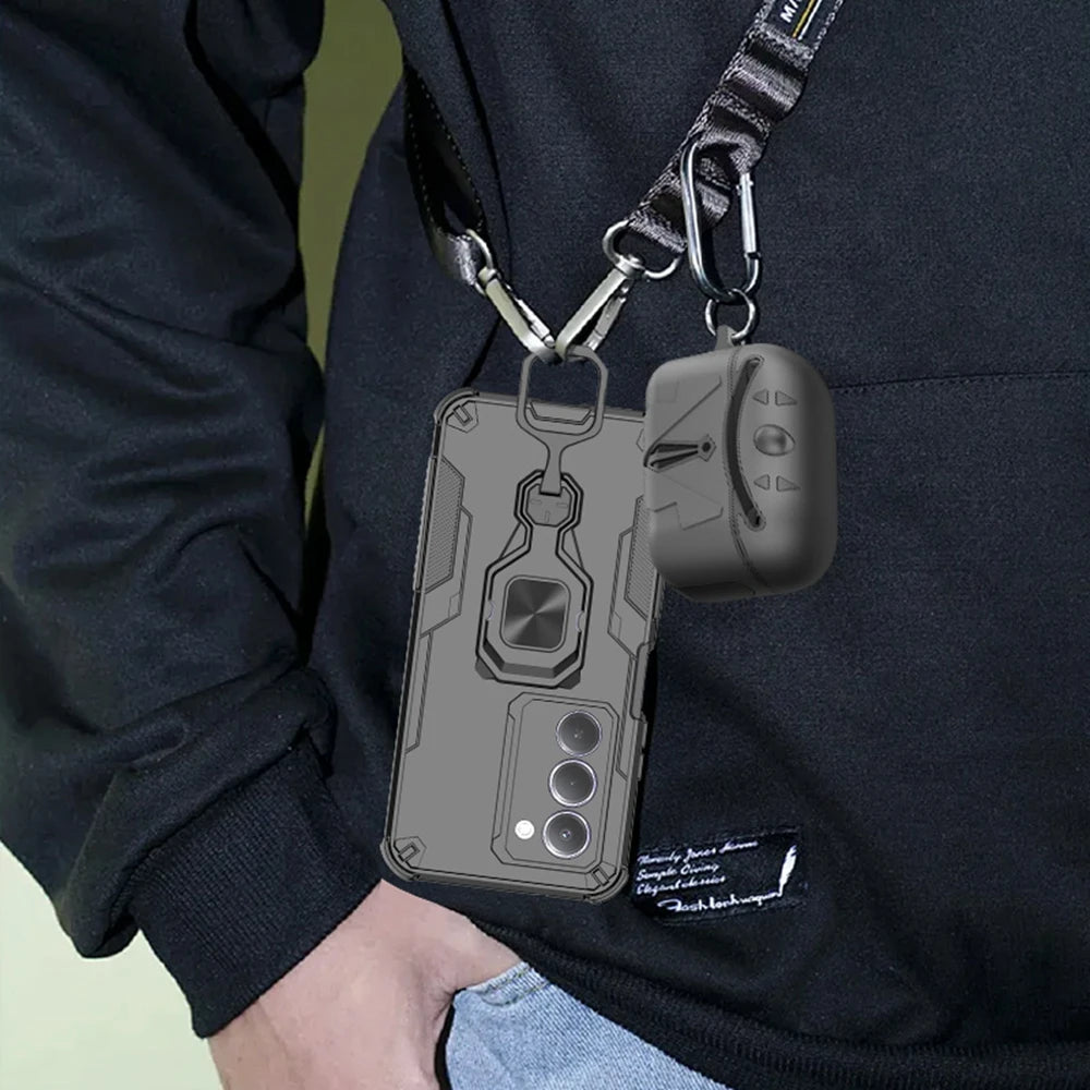 For Xiaomi Redmi 15 5G 169mm Case Magnetic Holder Ring Armor Shockproof Cover for Redmi15 Redmy 15 5G Camera Protect Funda
