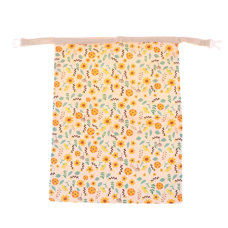 1Pcs Reusable Beeswax Food Wrap Bag Linen Cotton Bread Storage Bag Food Grade Eco Friendly Sandwich Pouch