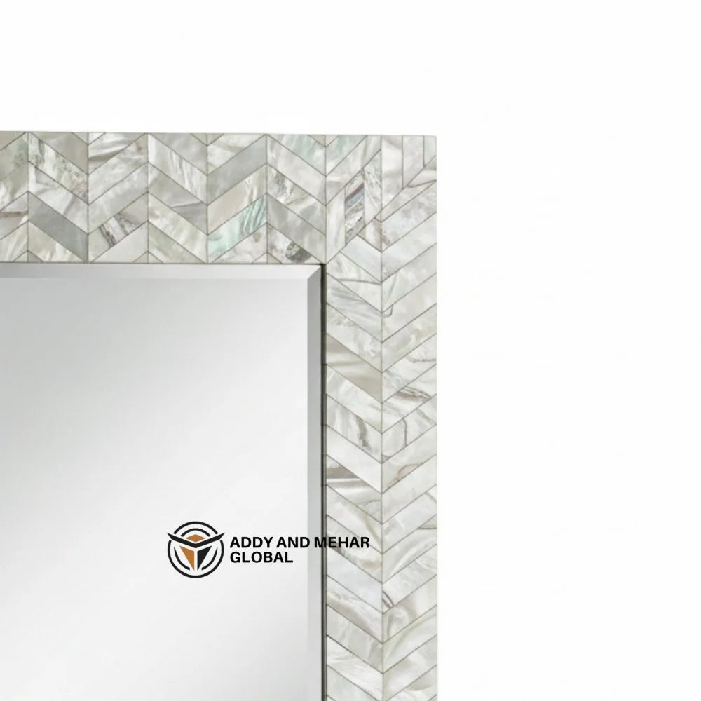 High-End MDF Art Deco Square Handmade Eco-Friendly 5mm Thick Framed Decorative Wall Mirror with Wedding Occasion for Export