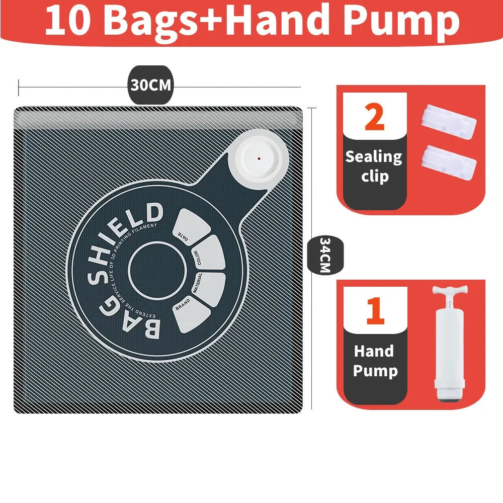 2.0 Upgraded Filament Storage Bag PLA ABS PETG Vacuum Bag Dryer Filament Safekeep Humidity Resistant Strong seal 3D Printer Part