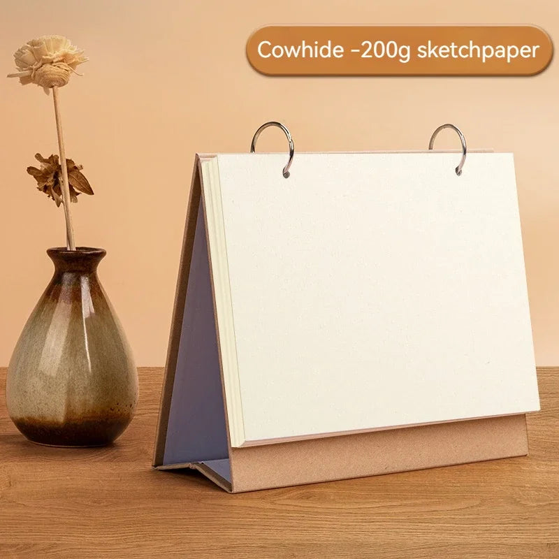 DIY Blank Desk Calendar Making Blank Daily Book Loose Leaf Calendar Planner Standing Flip Desktop School Monthly Year Calendar